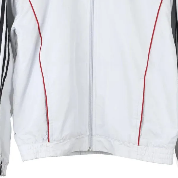 Age 12 Adidas Track Jacket - Medium White Polyester