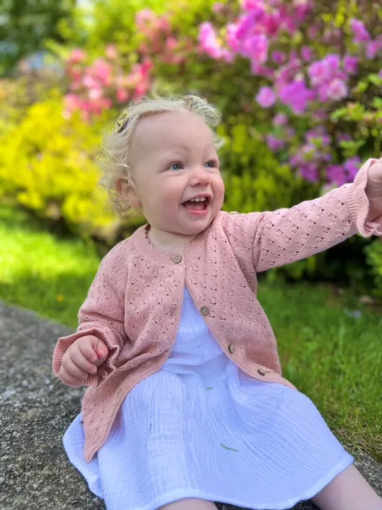 Aurora Cardigan - Rose