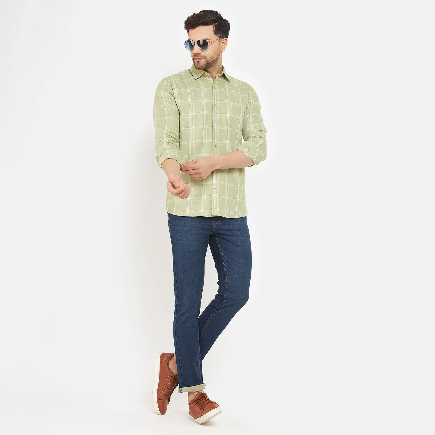 Duke Stardust Men Full Sleeve Cotton Shirt (SDO6CKO)