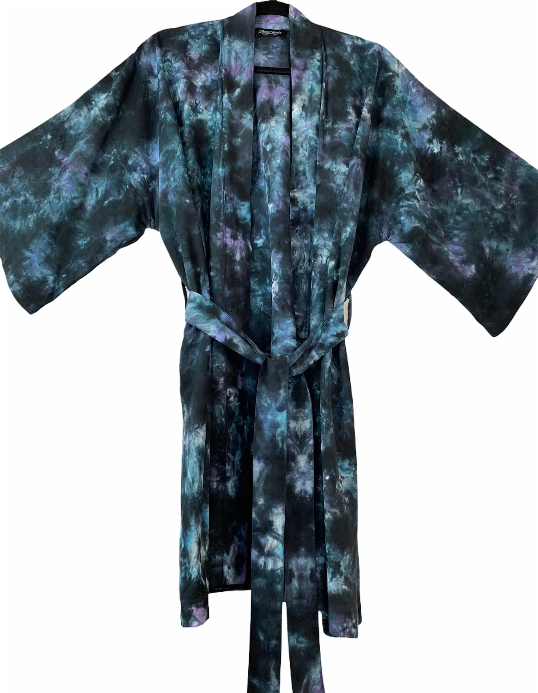 Earthy rainbow kimono robe