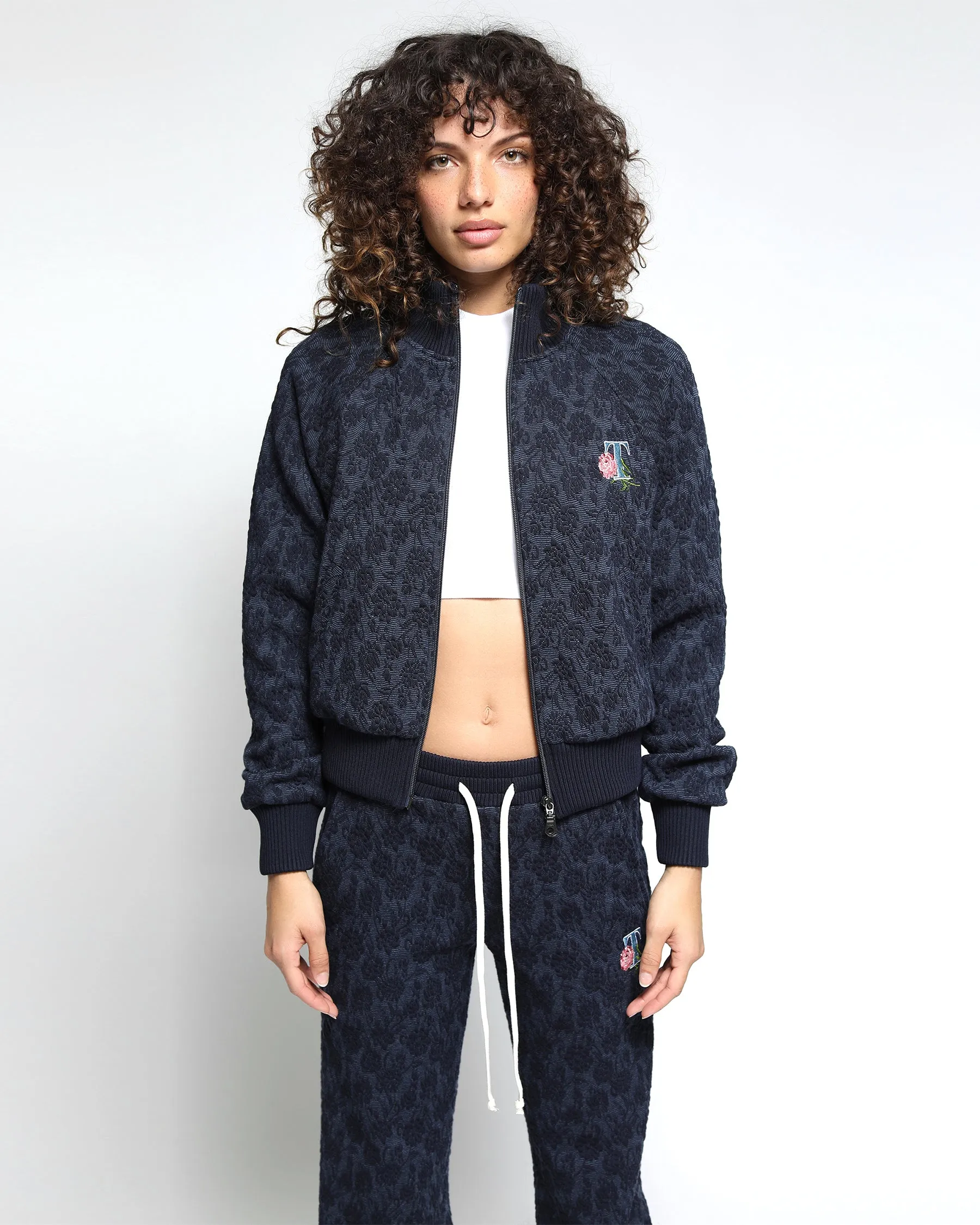 Floral 3D Blister Knit Jogger (FINAL SALE)