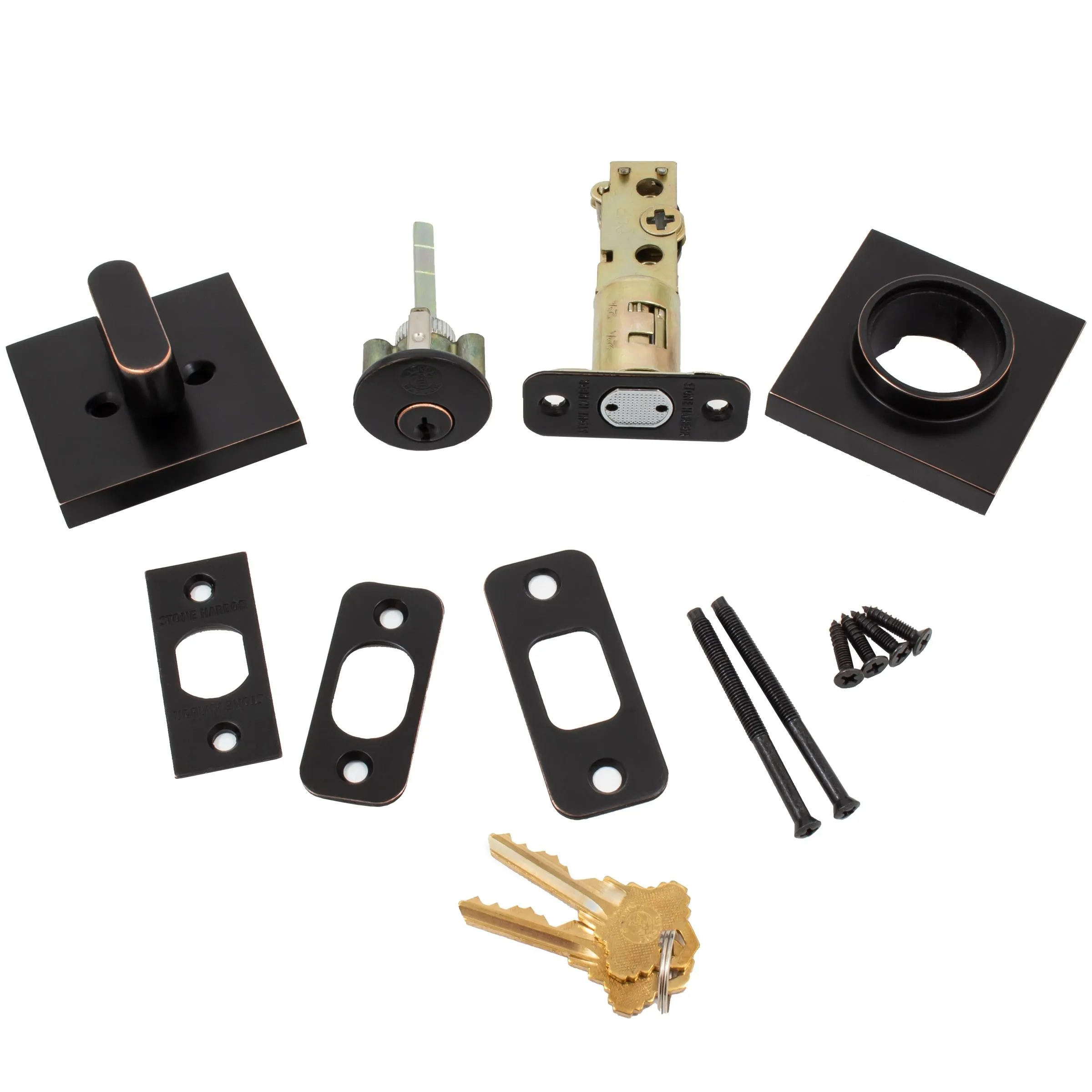 Grade 3 Contemporary Square Deadbolt
