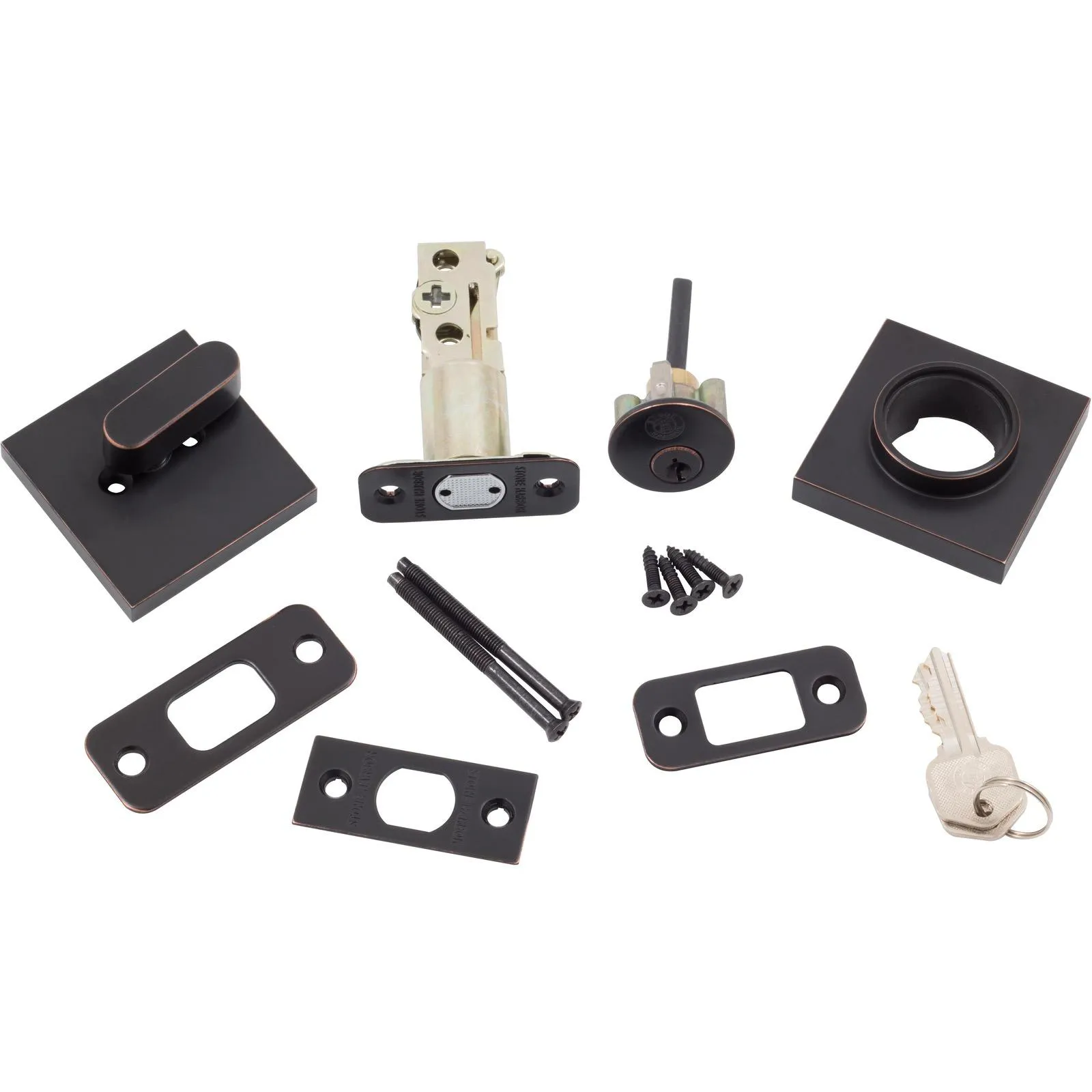 Grade 3 Contemporary Square Deadbolt