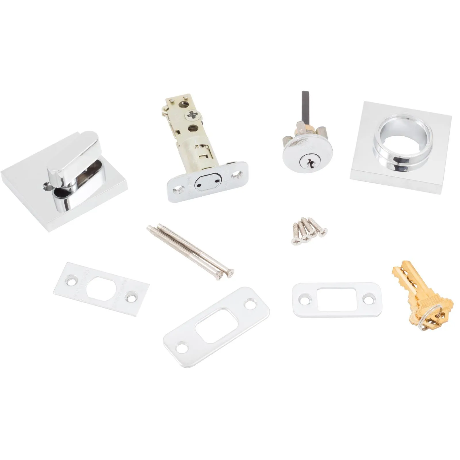 Grade 3 Contemporary Square Deadbolt