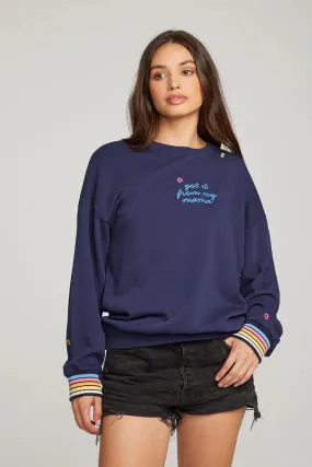 Mama Embroidery Top