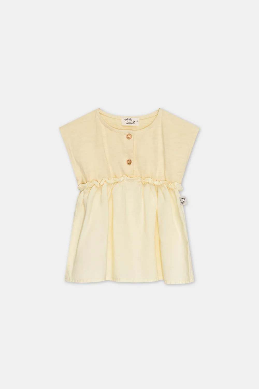 Slub sleeveless baby dress