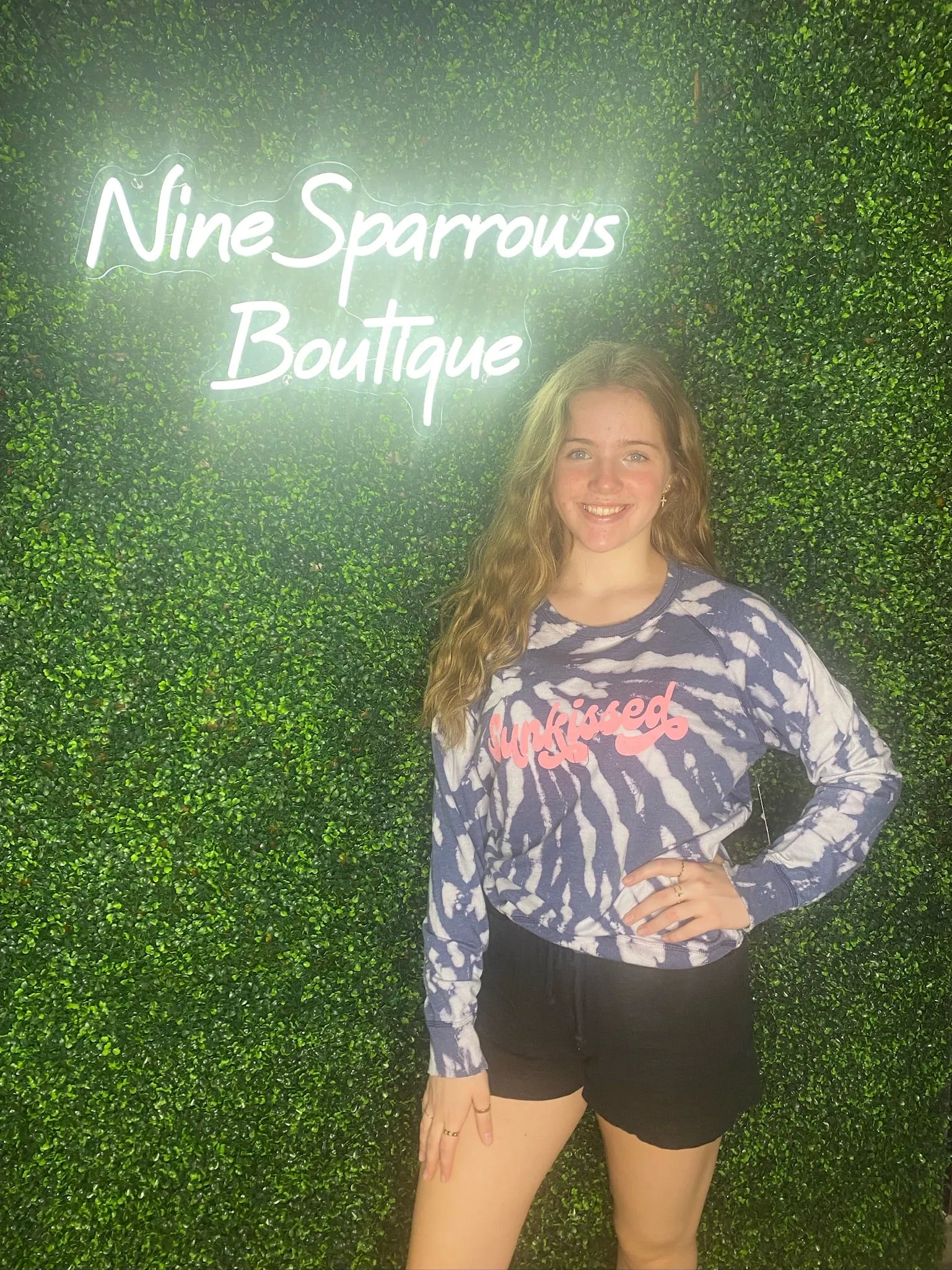 Sunkissed Navy Spiral Pullover