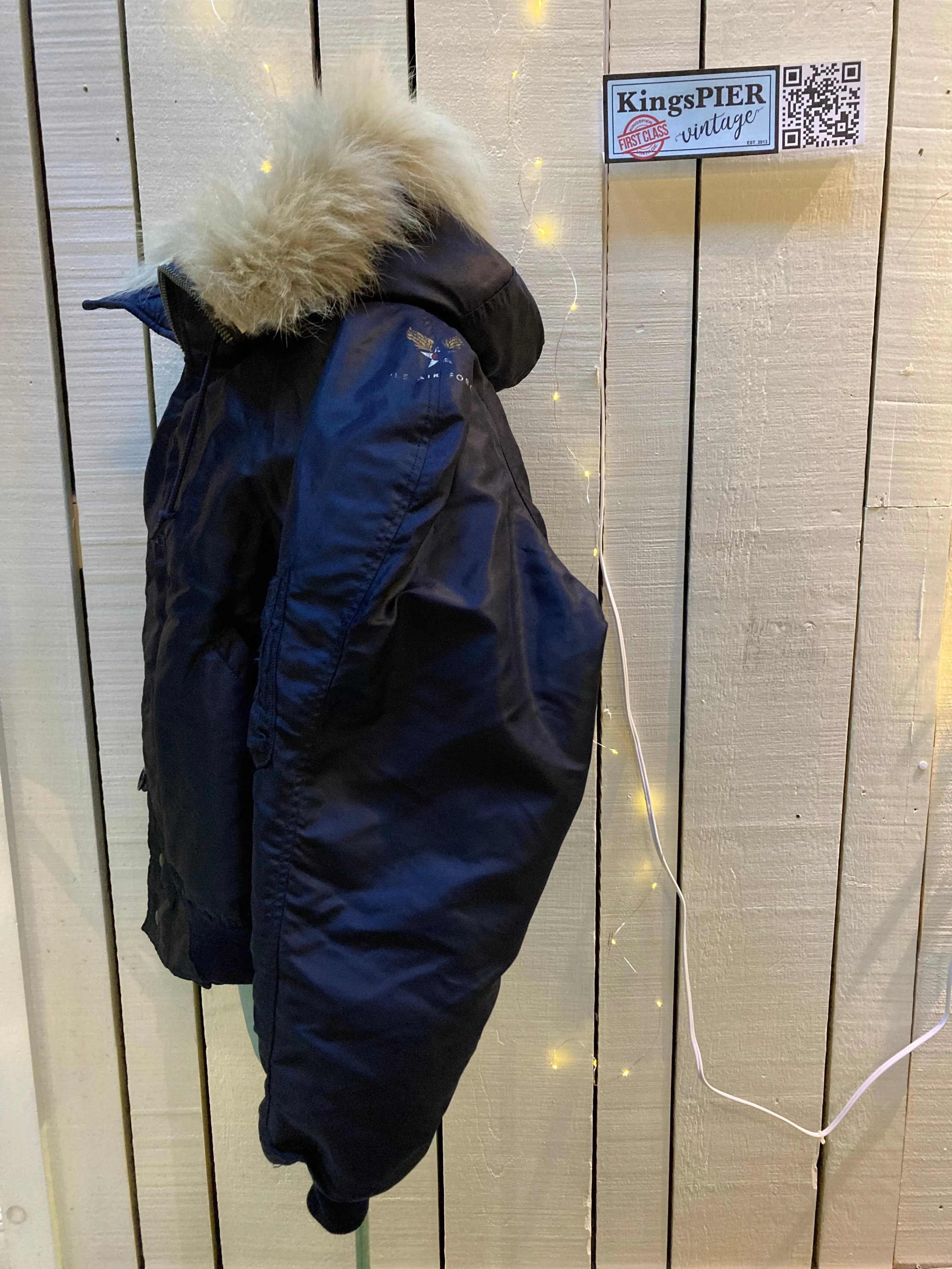 Ultra Rare Vintage 1950’s USAF Flight Jacket with Fur Trimmed Hood, N-2A, Made in USA