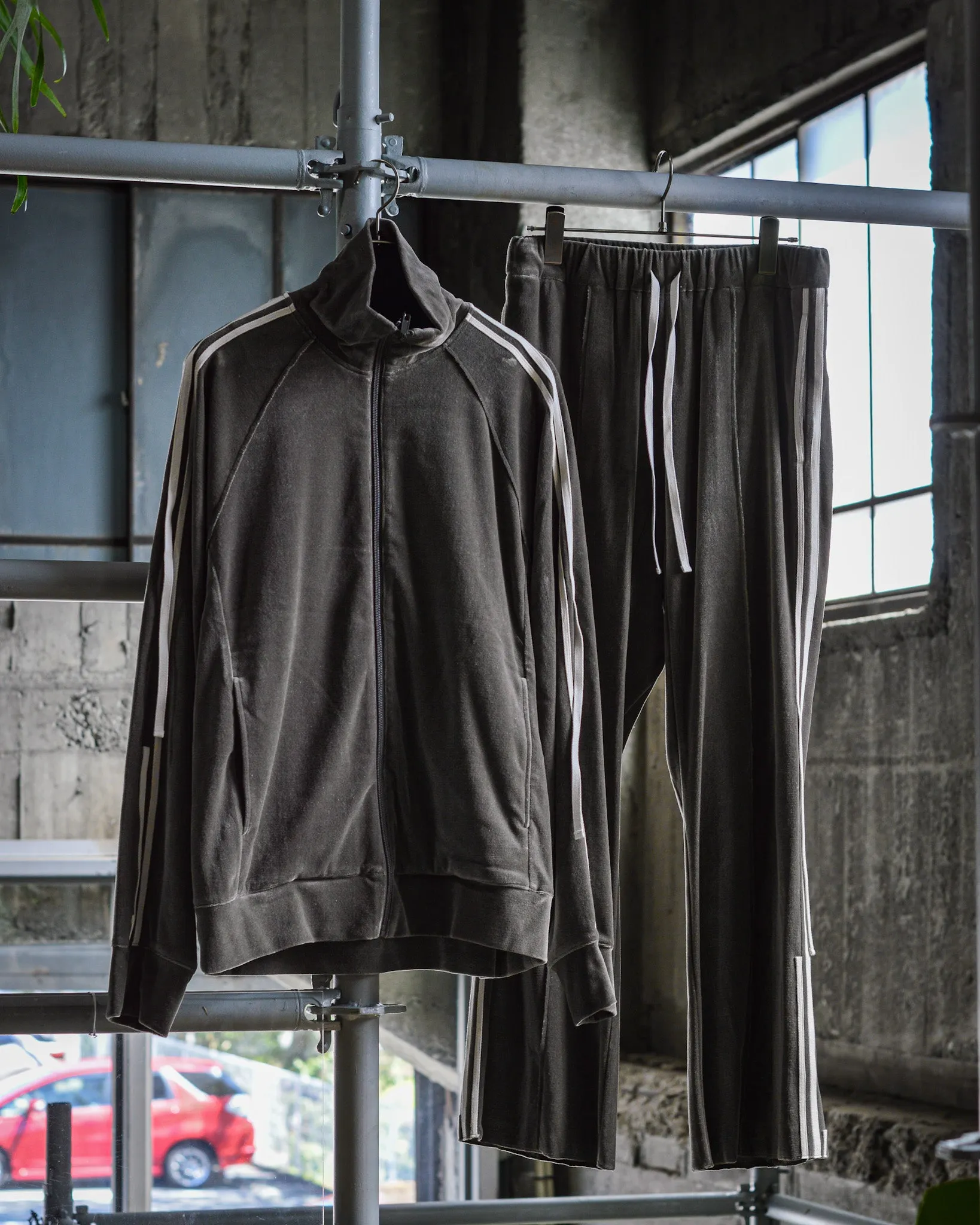 VELOUR TRACK JACKET(GRAY)