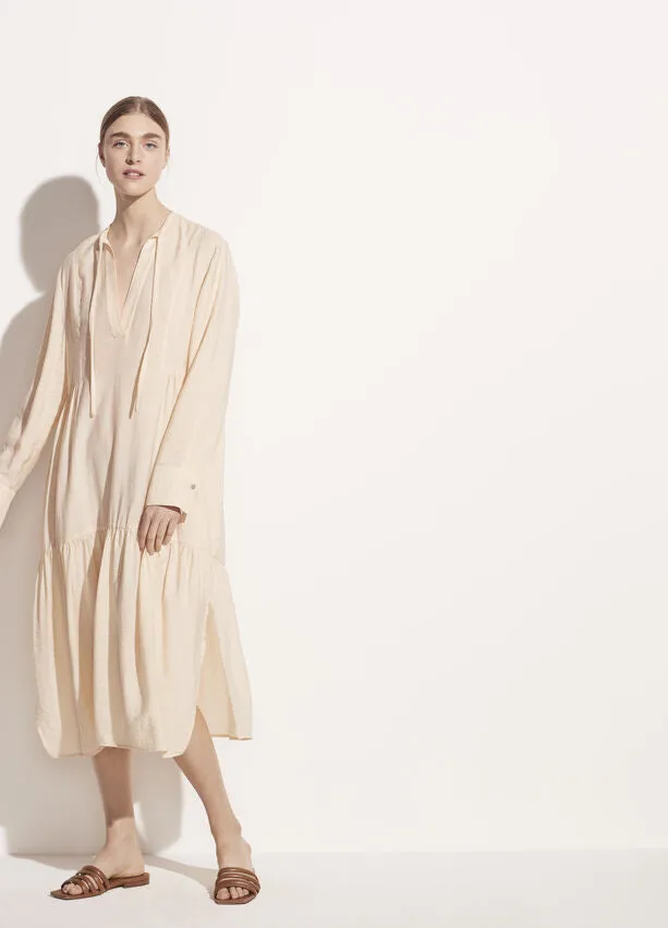 Vince Tiered Long Sleeve Dress