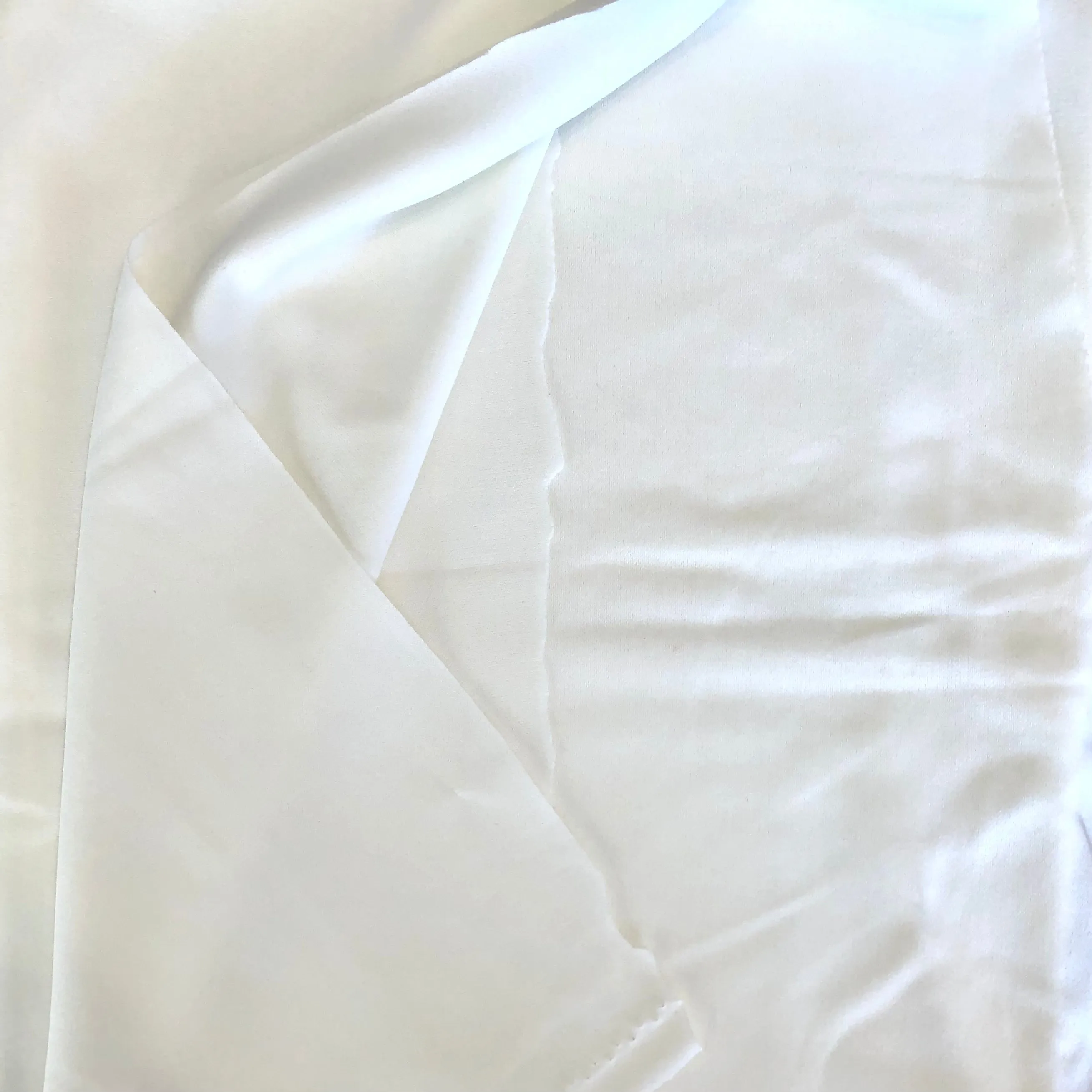 White Double-Knit Fabric