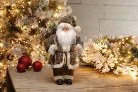 Woodland Standing Light Up Santa with Sack