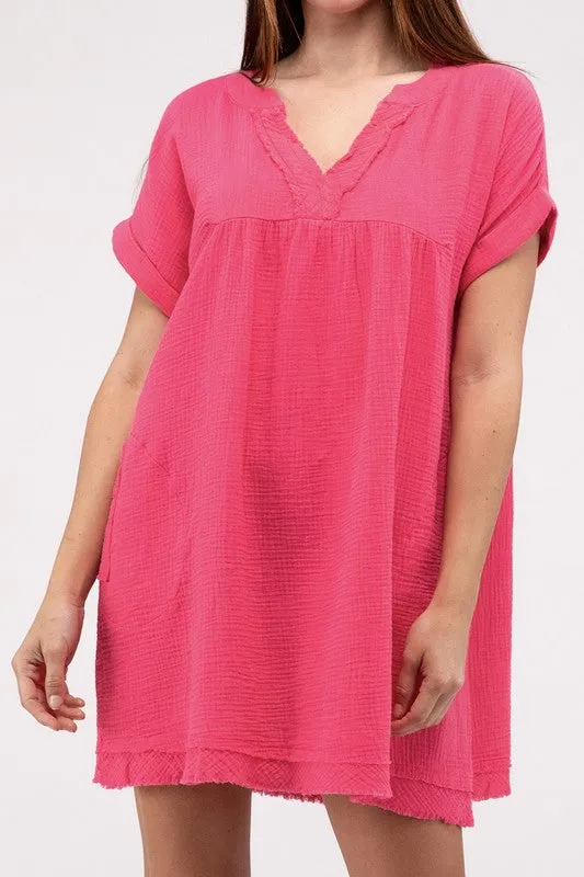 Zenana Darling Dress - Gauze Material